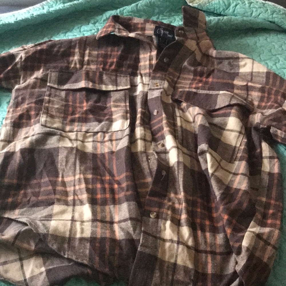Brown and tan Plaid